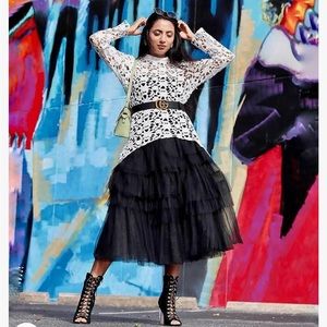 Elegant Irregular Hem 2pcs Top